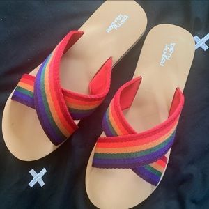 Dirty Laundry Rainbow Sandals